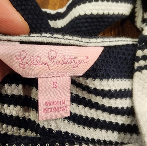 Lily Pulitzer Nautical Striped Bay Dress with Twist Back - Picture 7 of 14